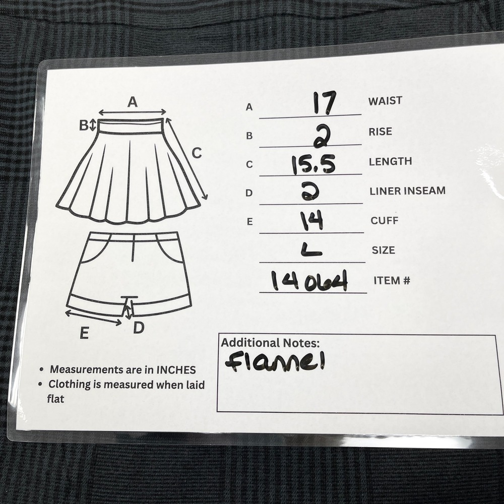 Abercrombie Fitch Flannel Skort Womens Large Plaid Dark Academia Preppy School - Picture 11 of 12
